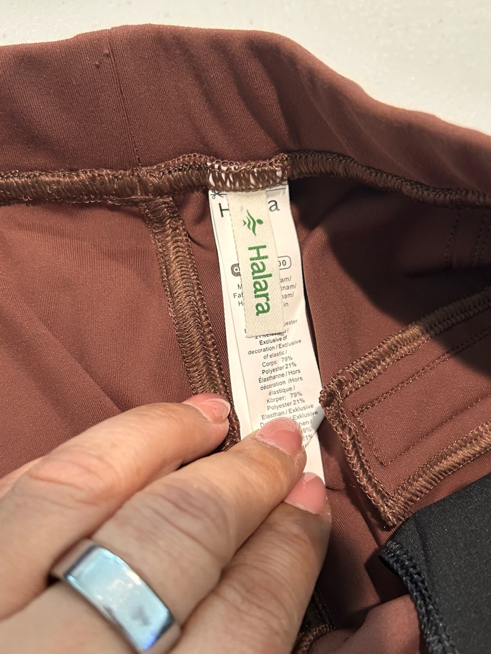 Halara Brown Wide Leg Athleisure Lounge Pants High Rise Comfy Soft Small - Picture 9 of 9